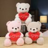 28CM Teddy Bear Plush Toy Holding Heart I Love You