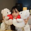 28CM Teddy Bear Plush Toy Holding Heart I Love You