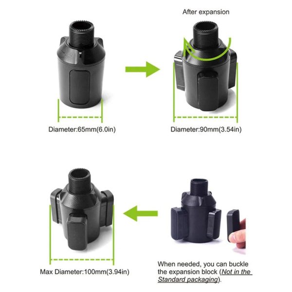3 In 1 Adjustable Car Cup Tray With Phone Holder