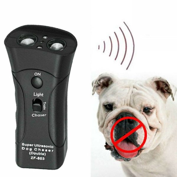 3-in-1 Anti-Barking Device Ultrasonic Repeller & LED Light