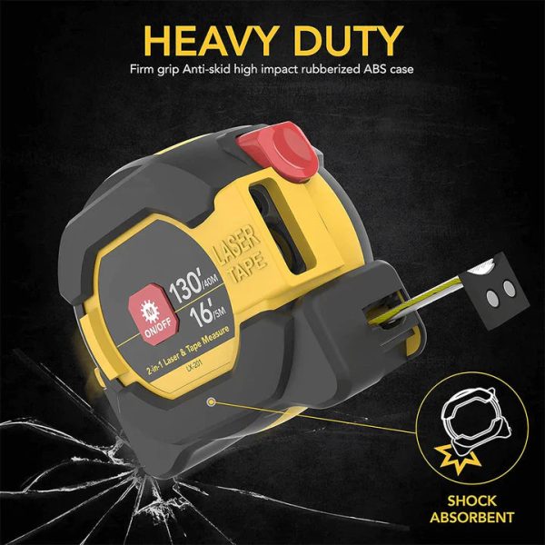 3-In-1 Digital Laser Measuring Tape