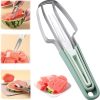 3-in-1 Stainless Steel Watermelon Cutter & Fork