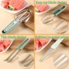 3-in-1 Stainless Steel Watermelon Cutter & Fork
