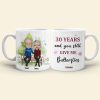 30 Years And You Still Give Me Butterflies Personalized Couple Mug, Gift For Couple