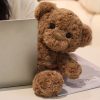 30cm Brown Curly Teddy Bear Plush Soft Stuffed Toy