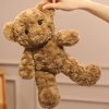 30cm Brown Curly Teddy Bear Plush Soft Stuffed Toy