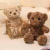 30cm Twisted Teddy Bear Plush Toy Soft Stuffed Animal for Kids