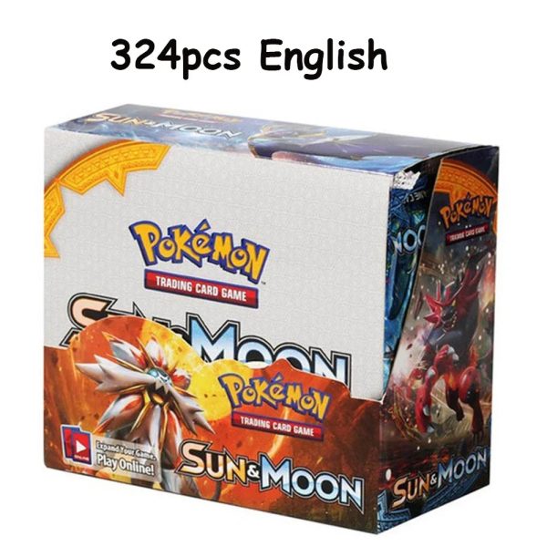 324Pcs Pokemon Cards Sun & Moon XY Evolutions Pokemon Booster Box Collectible Tradiner Card Game