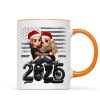 3D Effect Biker Couple Christmas - Personalized Mug - Gift For Bikers, Gift For Him, For Her