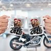 3D Effect Biker Couple Christmas - Personalized Mug - Gift For Bikers, Gift For Him, For Her