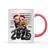 3D Effect Biker Couple Christmas - Personalized Mug - Gift For Bikers, Gift For Him, For Her