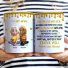 3D Effect Couple Meeting You Marrying You - Personalized White Edge-to-Edge Mug