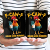 3D Effect Funny Chicken F-Caw-F I Mean Good Morning - Personalized Mug