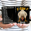 3D Effect Funny Chicken F-CAW-F My Work Vocabulary - Personalized Mug