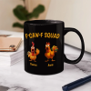 3D Effect Funny Chickens F-CAW-F Squad - Personalized Mug