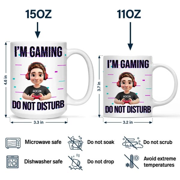 3D Effect Gamer I Am Gaming - Personalized Mug