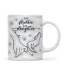 3D Inflated Like Mother Like Daughter Holding Hands Personalized Mug