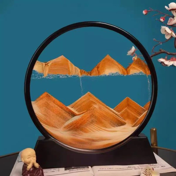3D Moving Sand Art Glass Decor