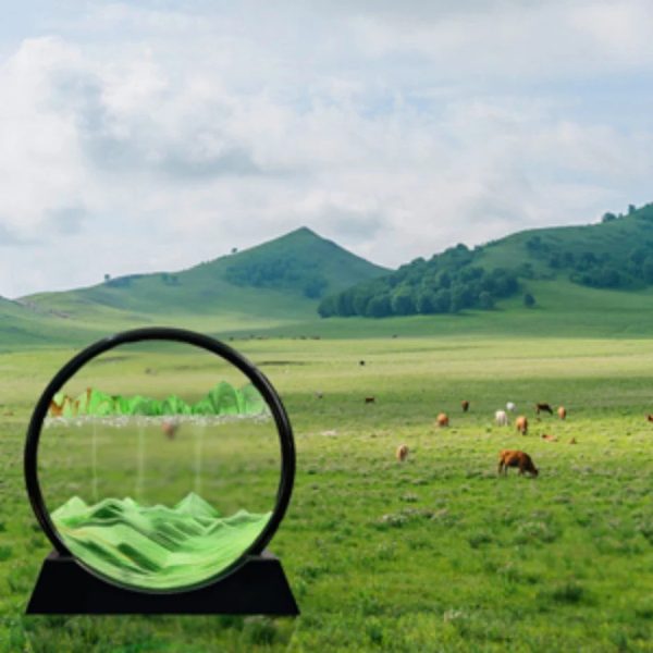 3D Moving Sand Art Glass Decor