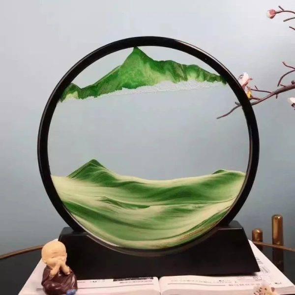 3D Moving Sand Art Glass Decor