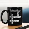 3D Shining Effect Brothers Sisters Crossword Puzzle Art - Personalized Mug - Christmas Gift For Siblings, Brothers, Sisters
