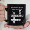 3D Shining Effect Brothers Sisters Crossword Puzzle Art - Personalized Mug - Christmas Gift For Siblings, Brothers, Sisters