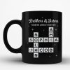 3D Shining Effect Brothers Sisters Crossword Puzzle Art - Personalized Mug - Christmas Gift For Siblings, Brothers, Sisters
