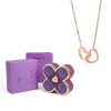 4-Leaf Clover Eternal Rose Jewelry Box with Necklace Gift