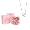 4-Leaf Clover Eternal Rose Jewelry Box with Necklace Gift