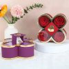 4-Leaf Clover Eternal Rose Jewelry Box with Necklace Gift
