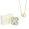 4-Leaf Clover Eternal Rose Jewelry Box with Necklace Gift