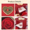 4-Leaf Clover Eternal Rose Jewelry Box with Necklace Gift