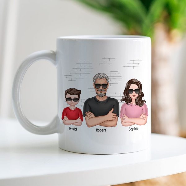 4 Star Review Wonderful Dad-Personalized Coffee Mug- Gift For Dad- Dad Coffee Mug