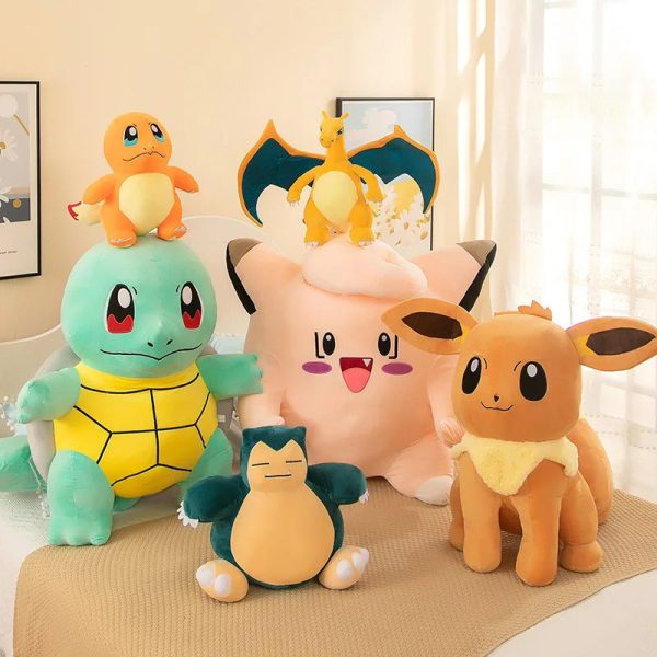 40cm Snorlax Plush Toy - Soft Cartoon Doll for Kids
