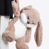 42cm Plush Angry Rabbit Soft Toy Cute Curly Hair Bunny Cushion for Kids and Room Decor
