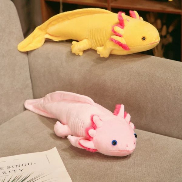 45cm Colorful Axolotl Plush Toy Soft Stuffed Salamander Pillow for Kids