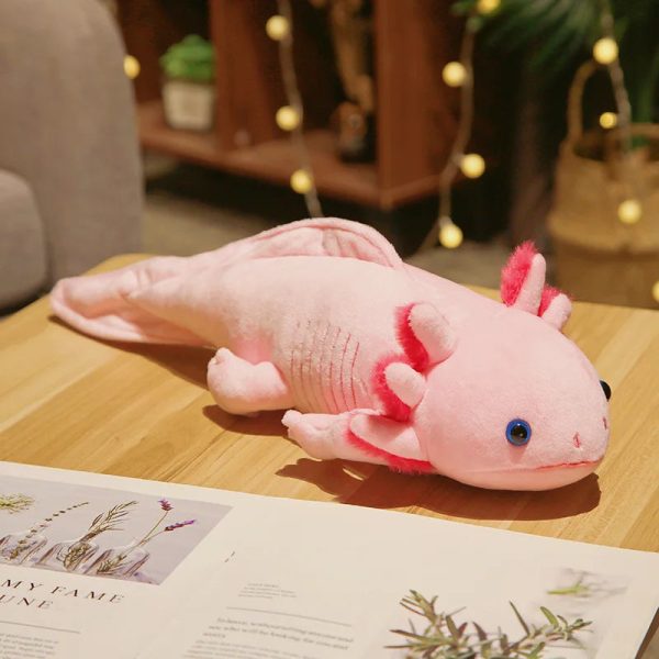 45cm Colorful Axolotl Plush Toy Soft Stuffed Salamander Pillow for Kids