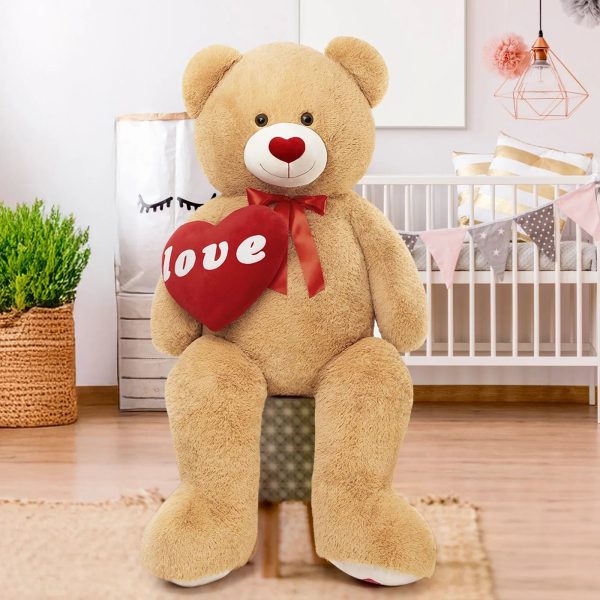 5 Ft Giant Teddy Bear with Love Heart
