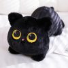 50cm Black Cat Plush Pillow Soft Cuddly Stuffed Toy