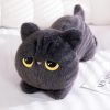 50cm Black Cat Plush Pillow Soft Cuddly Stuffed Toy