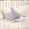 55cm Blue Shark Plush Toy - Soft Cartoon Marine Animal Hug Pillow
