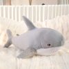 55cm Blue Shark Plush Toy - Soft Cartoon Marine Animal Hug Pillow
