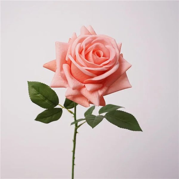 5Pc Real Touch Rose Artificial Flowers Moisturizing Silk Roses for Wedding and Home Decor