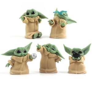5pcs Baby Yoda Darth Action Figure