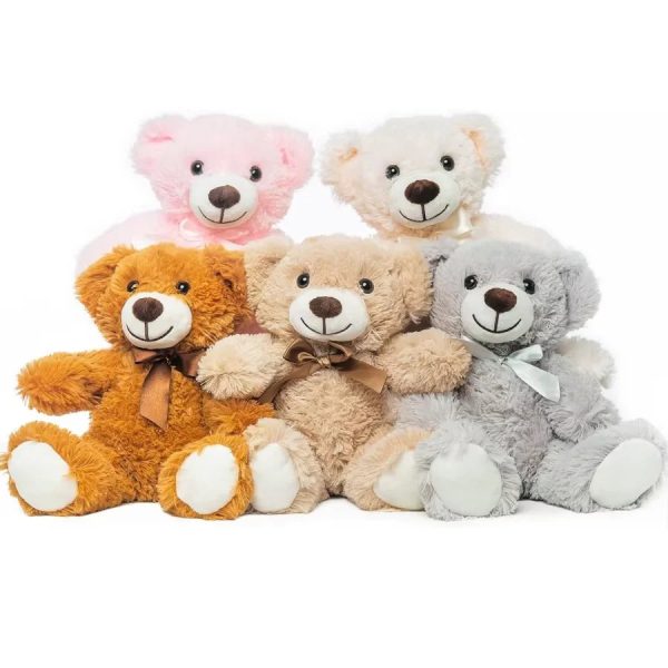 5pcs Plush Bear Toys Soft Stuffed Animals Gift Set