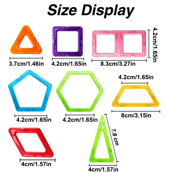64-184Pcs Kids Magnetic Building Blocks
