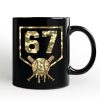 67 Camo Baseball Drip Personalized Mug, Six Seven Cool Game Day Sports Gift with Custom Name