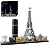 694PCS Arc De Triomphe Eiffel Tower Architecture Pairs Building Blocks