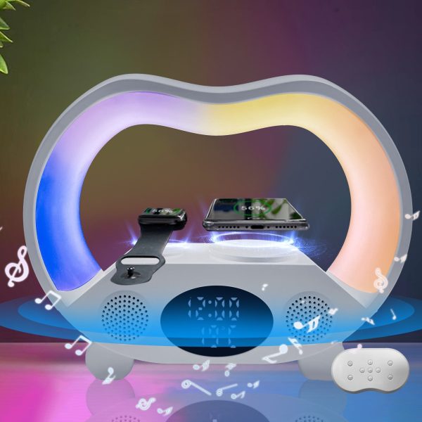 6In1 Multi-Function Wireless Charger Night Light Bluetooth Speaker