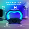 6In1 Multi-Function Wireless Charger Night Light Bluetooth Speaker
